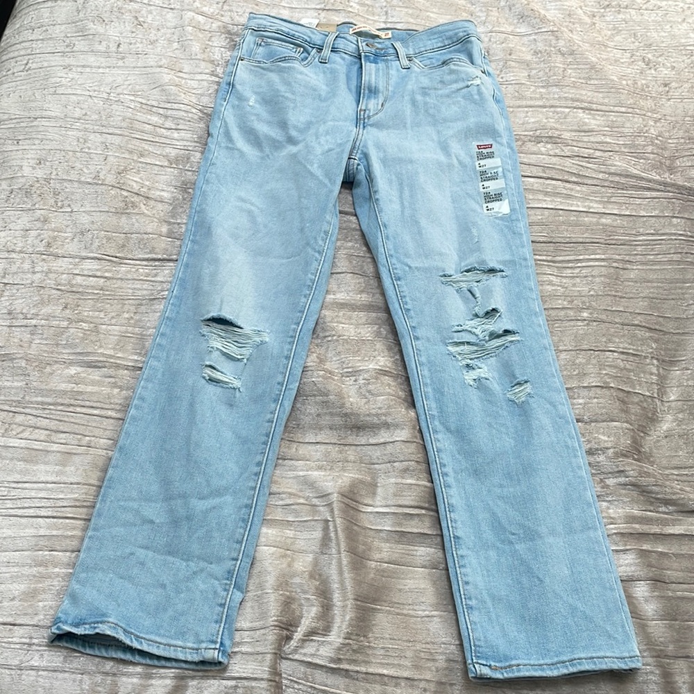 Levi’s High Rise Straight Cropped Jeans